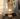 Boble table lamp, golden and brass