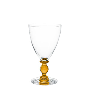 Balu white wine glass, golden