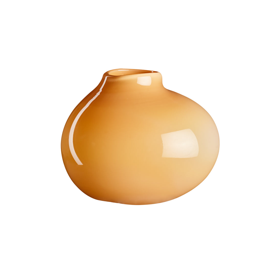 Bird vase, light apricot