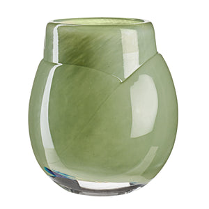 Cocoon tealight candle holder, green