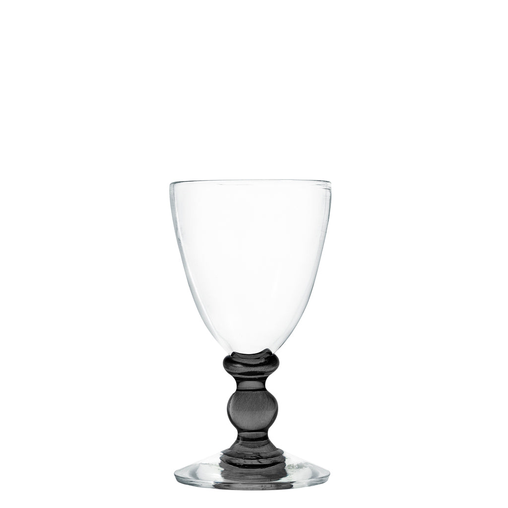 Mundblæst Balu portvinsglas, grå - designet af Pernille Bülow