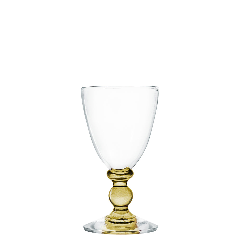 Mundblæst Balu portvinsglas, oliven - designet af Pernille Bülow