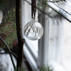 ReUse Christmas ornament, twisted bauble