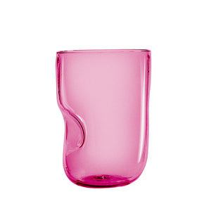 Mundblæst fingerglas, pink - design og håndlavet af Pernille Bülow