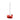Heart candlestick, red