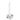 Heart candlestick, clear