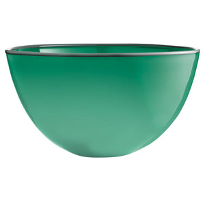 Round bowl, dark green