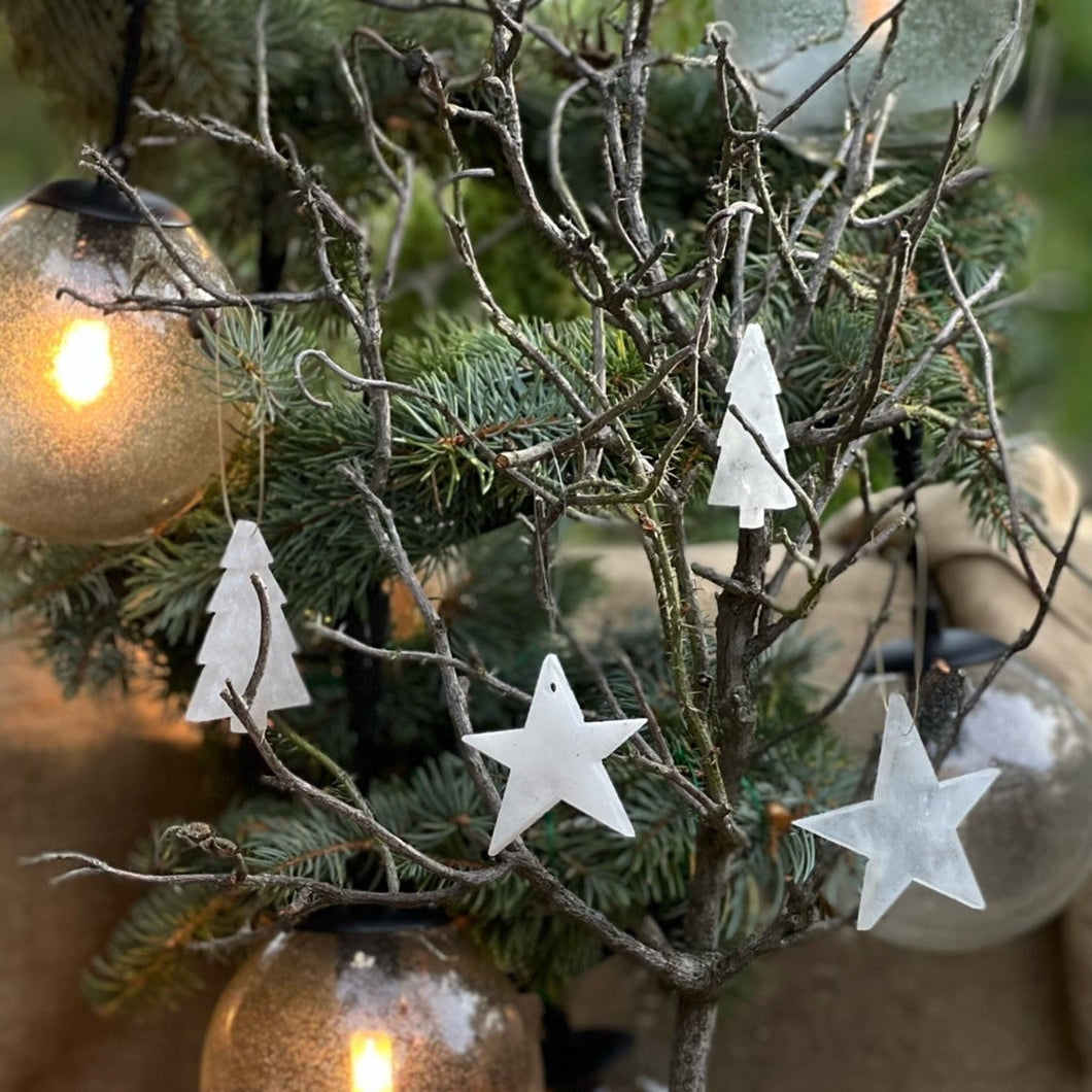 ReUse Christmas ornament, carved star