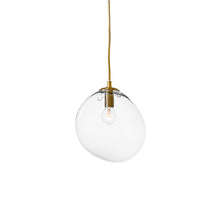 Mundblæst SKY glaslampe, klar guld - designet af Pernille Bülow