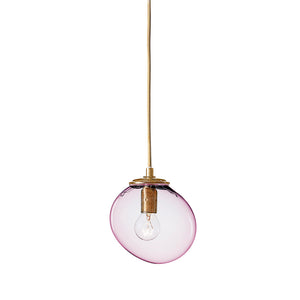 Mundblæst SKY glaslampe small, pink - designet af Pernille Bülow