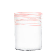 Mundblæst mælkeglas lys rosa - håndlavet og designet af Pernille Bülow