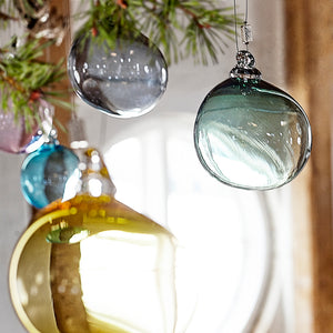 Håndlavede SKY julekugler - julepynt i glas fra Pernille Bülow