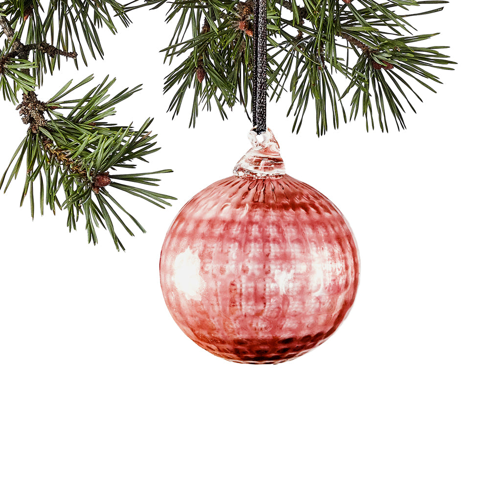 Håndlavet Prisma juleophæng, ruby - julepynt i glas fra Pernille Bülow