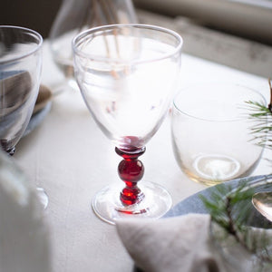 Balu red wine glass, olive